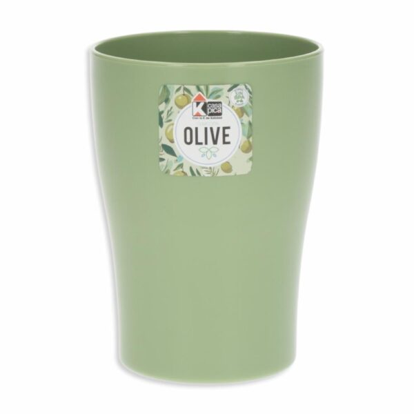 Vaso Plástico Línea Olive Color Verde 400 Ml CASA PICA 9000010161