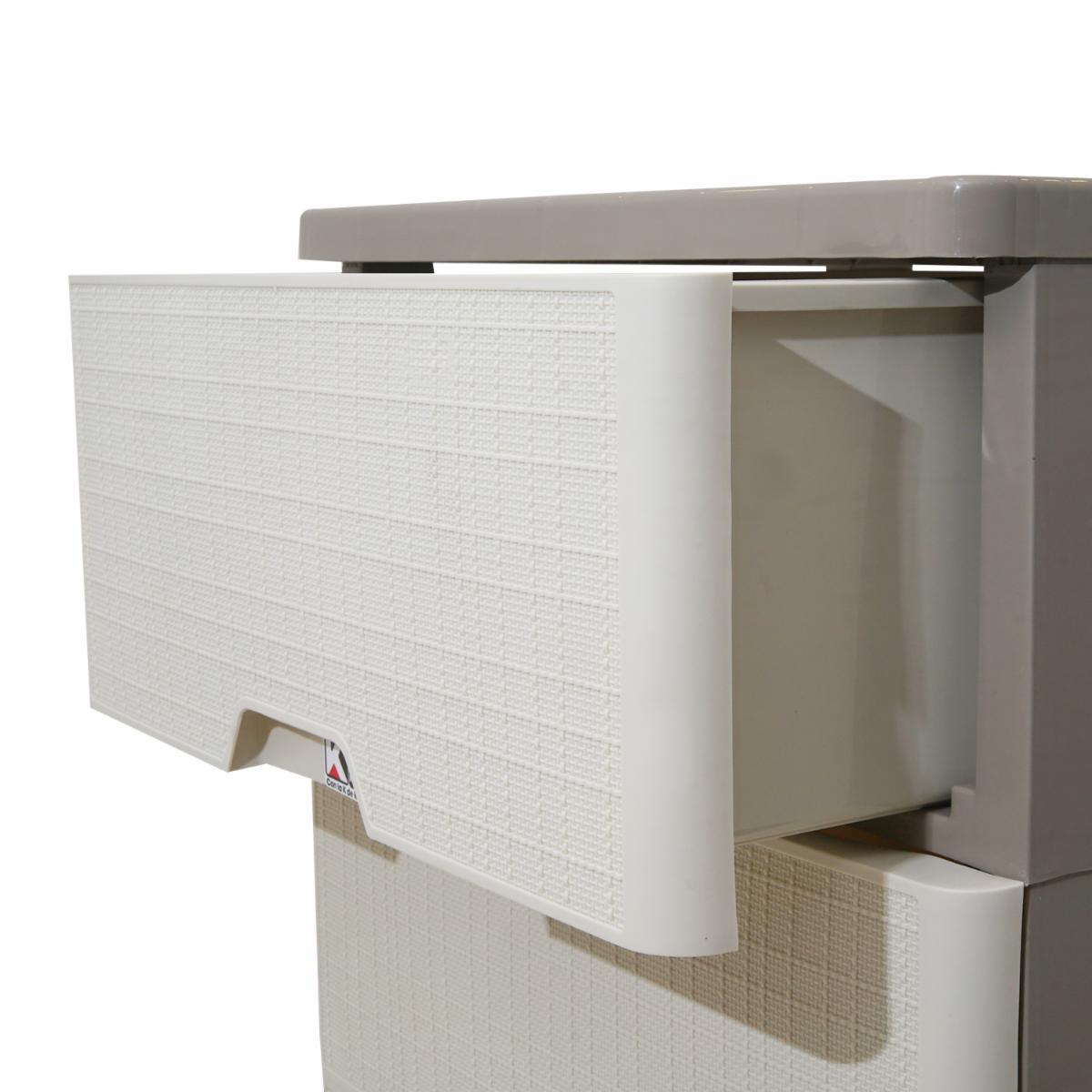 Cajonera Crema Con Beige CASA PICA 4 Pisos