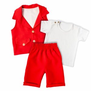 Conjunto 3Piezas Camiseta Chaleco Y Short EDWIN´S JR.