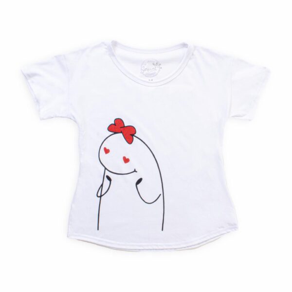 Pijama San Valentín Blanco Con Negro BAMBOLOO - Imagen 2