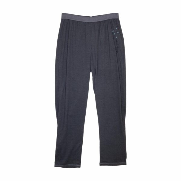 Pijama Camiseta Manga Corta Turquesa Y Pantalón De Tela Gris BAMBOLOO - Imagen 3
