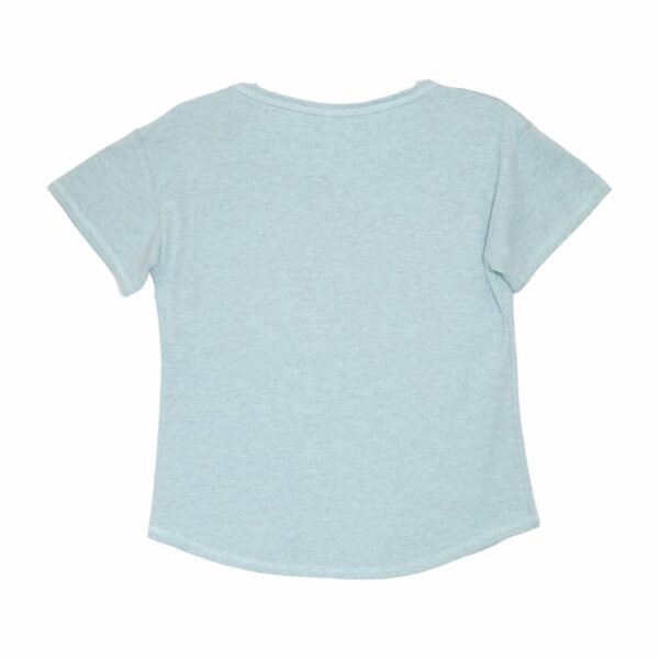 Pijama Camiseta Manga Corta Turquesa Y Pantalón De Tela Gris BAMBOLOO - Imagen 4