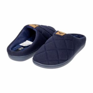 Pantuflas Suecas Azules Diseño De Rombos CM ORIGINAL