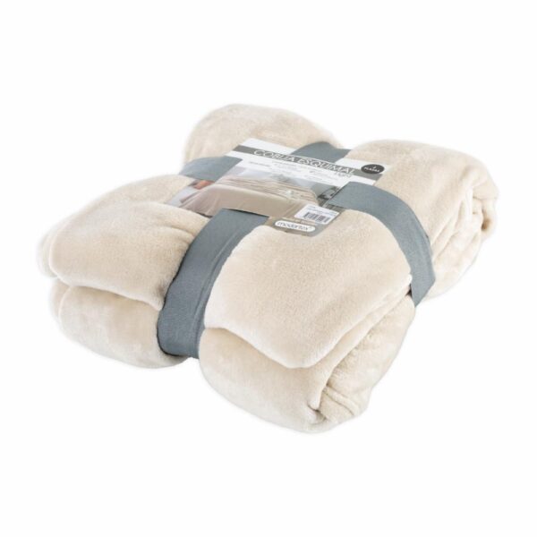 Cobija Esquimal Ligth Beige MODERTEX 2 Plazas - Imagen 2