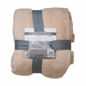 Cobija Esquimal Ligth Beige MODERTEX 2 Plazas Y 1/2