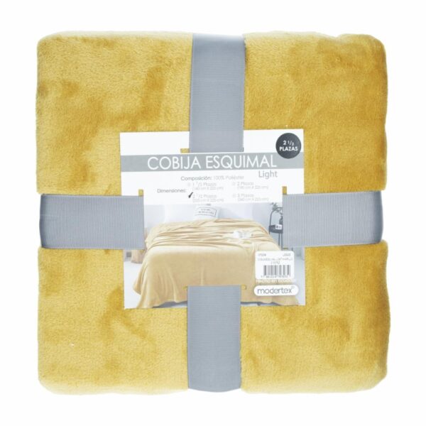 Cobija Esquimal Ligth Amarillo MODERTEX 2 1/2 Plazas
