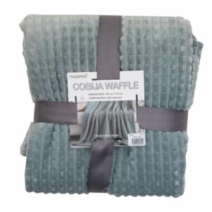 Cobija Waffle Sage MODERTEX 170 X 130 Cm