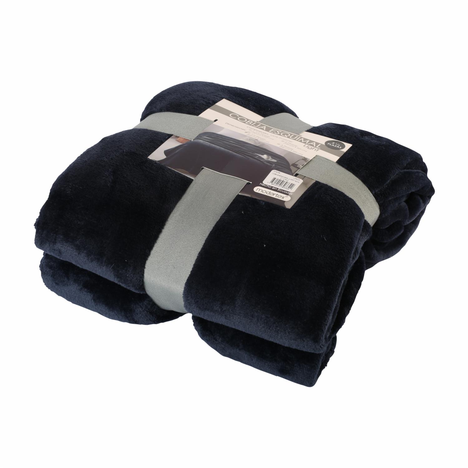 Cobija Esquimal Light Azul Marino MODERTEX 2 1/2 Plazas - Imagen 2