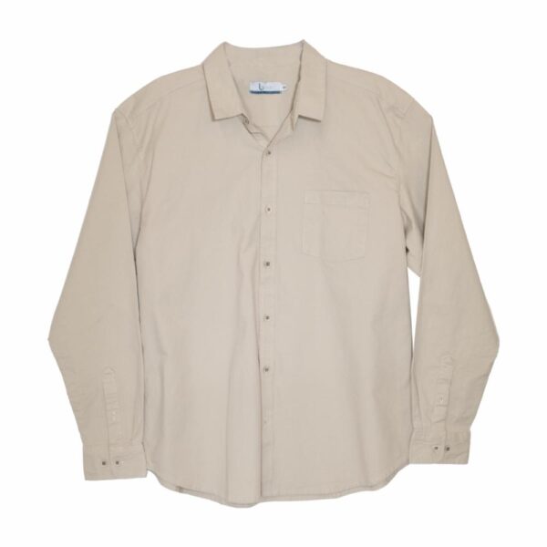 Manga Larga Unicolor Beige BLUE