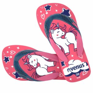 Con Tiras Diseño Unicornio Algodón De Azúcar Rosado Con Azul VENUS
