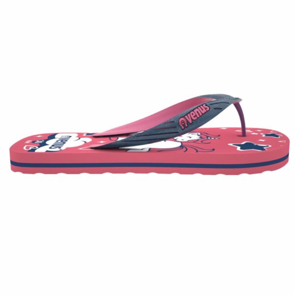 Zapatilla De Niña Con Tiras Diseño Unicornio Algodón De Azúcar Rosado Con Azul VENUS - Imagen 3
