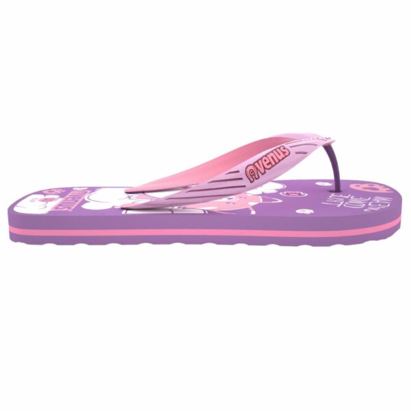 Zapatilla De Niña Con Tiras Diseño Kitty Violeta Con Rosado VENUS - Imagen 3