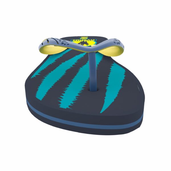 Zapatilla De Niño Con Tiras Diseño Garras Azul Con Amarillo VENUS - Imagen 2