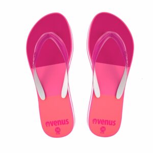 Zapatilla De Dama Con Tiras Diseño Paleta Fucsia Con Rosado VENUS