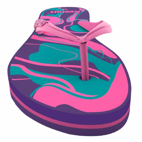 Zapatilla De Dama Con Tiras Diseño Serpentina Fucsia Con Violeta VENUS - Imagen 2