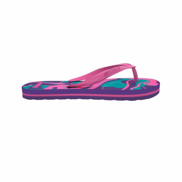 Zapatilla De Dama Con Tiras Diseño Serpentina Fucsia Con Violeta VENUS - Imagen 3
