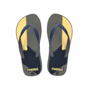 Zapatilla De Caballero Con Tiras Diseño Sombra Gris Con Azul VENUS
