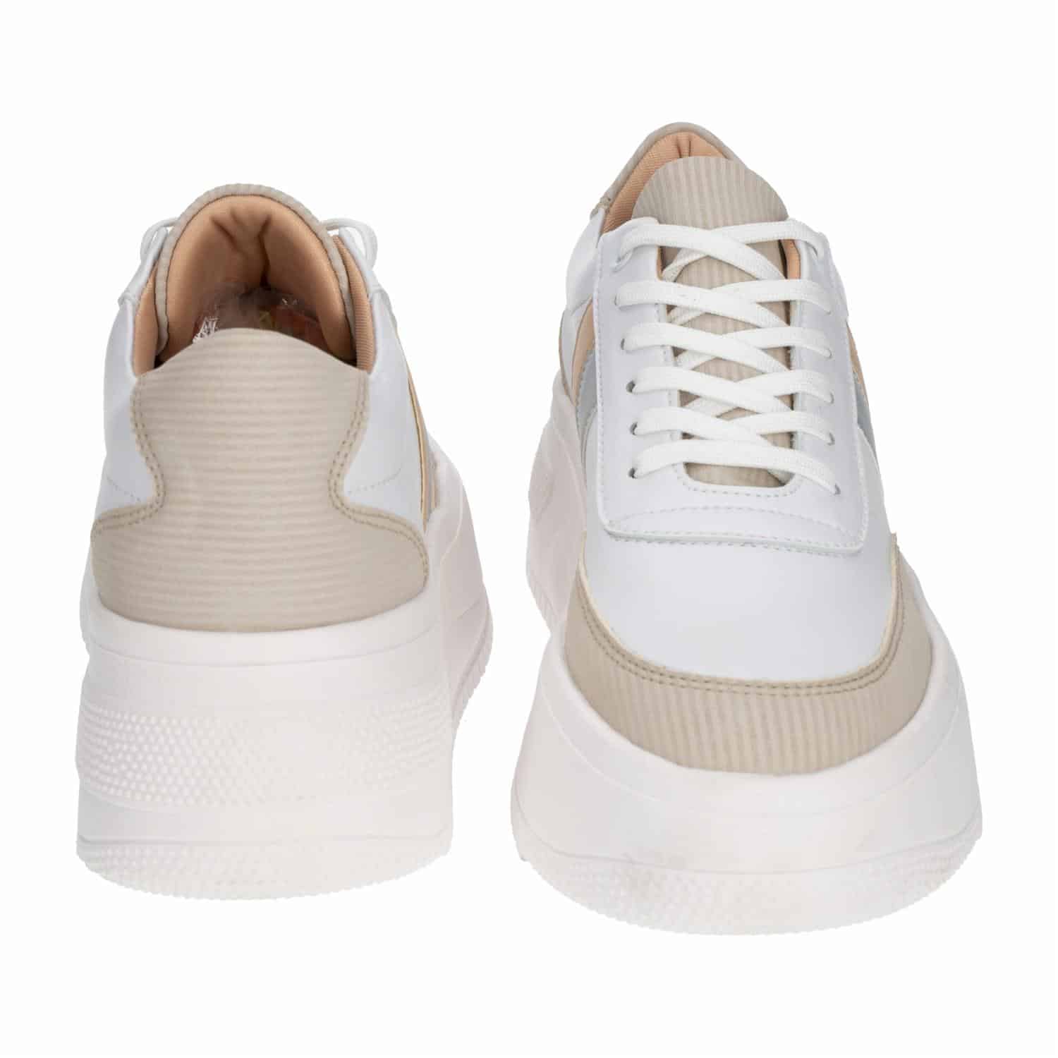Zapatos Urbano Blanco Con Cordón TREND & STYLE