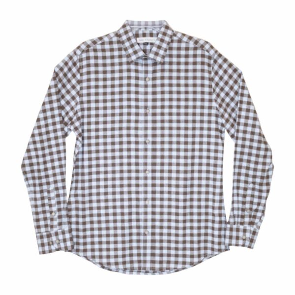 Camisa Manga Larga Cuadros Café BLUE - Imagen 5