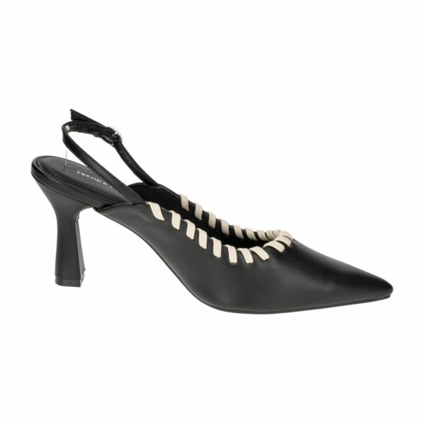 Zapato De Tacón Con Correa Al Talón Negra TREND & STYLE - Imagen 4