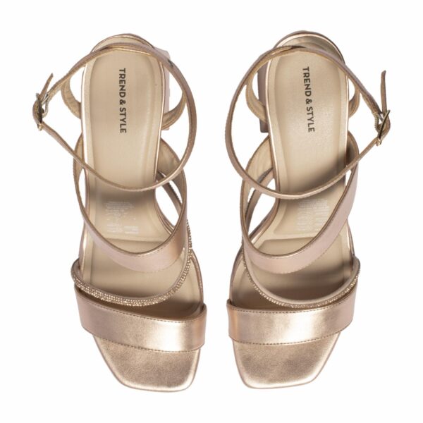 Sandalias Taco Ancho Tiras Cruzadas TREND & STYLE - Imagen 2