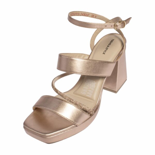 Sandalias Taco Ancho Tiras Cruzadas TREND & STYLE - Imagen 5