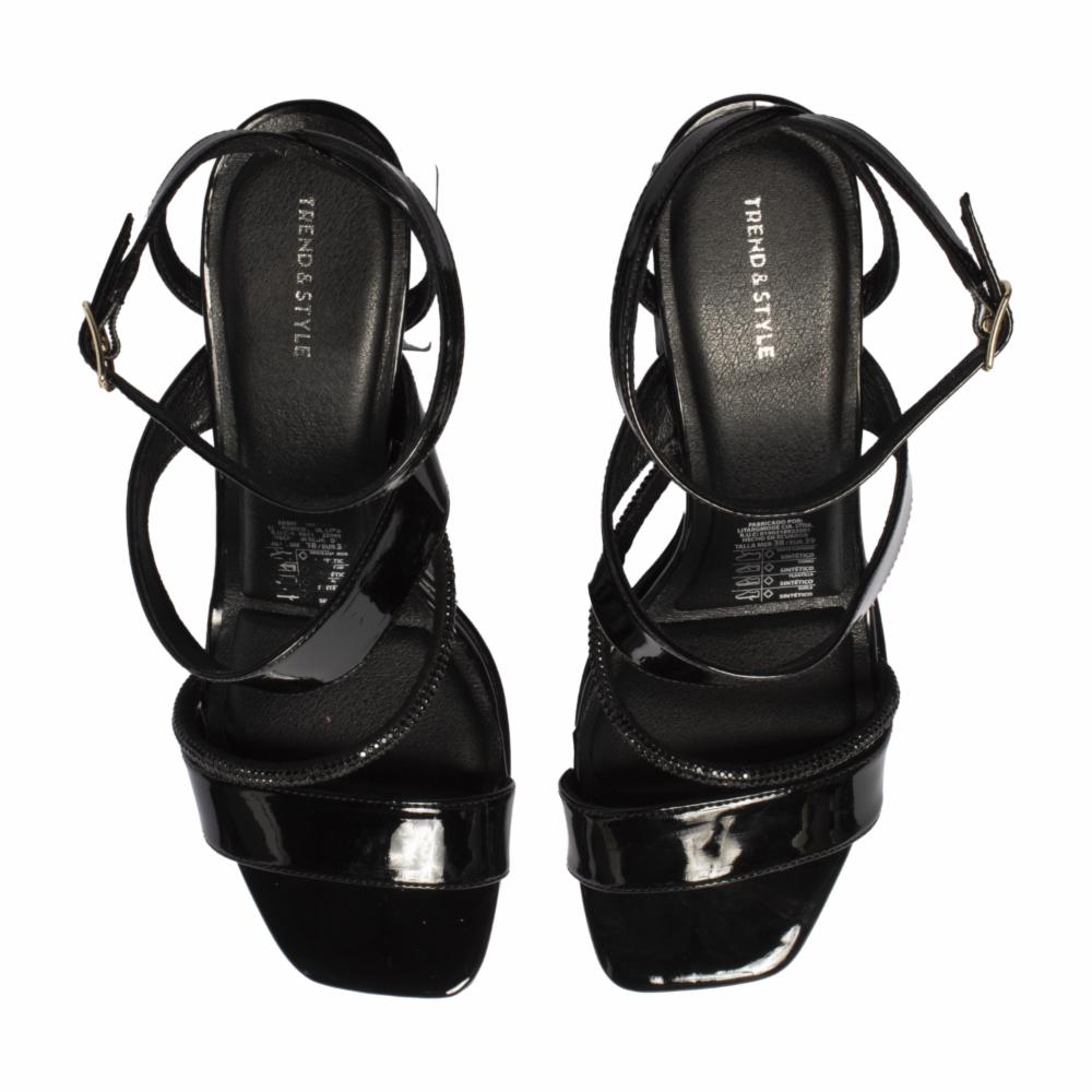 Sandalias Taco Ancho Tiras Cruzadas TREND & STYLE - Imagen 2