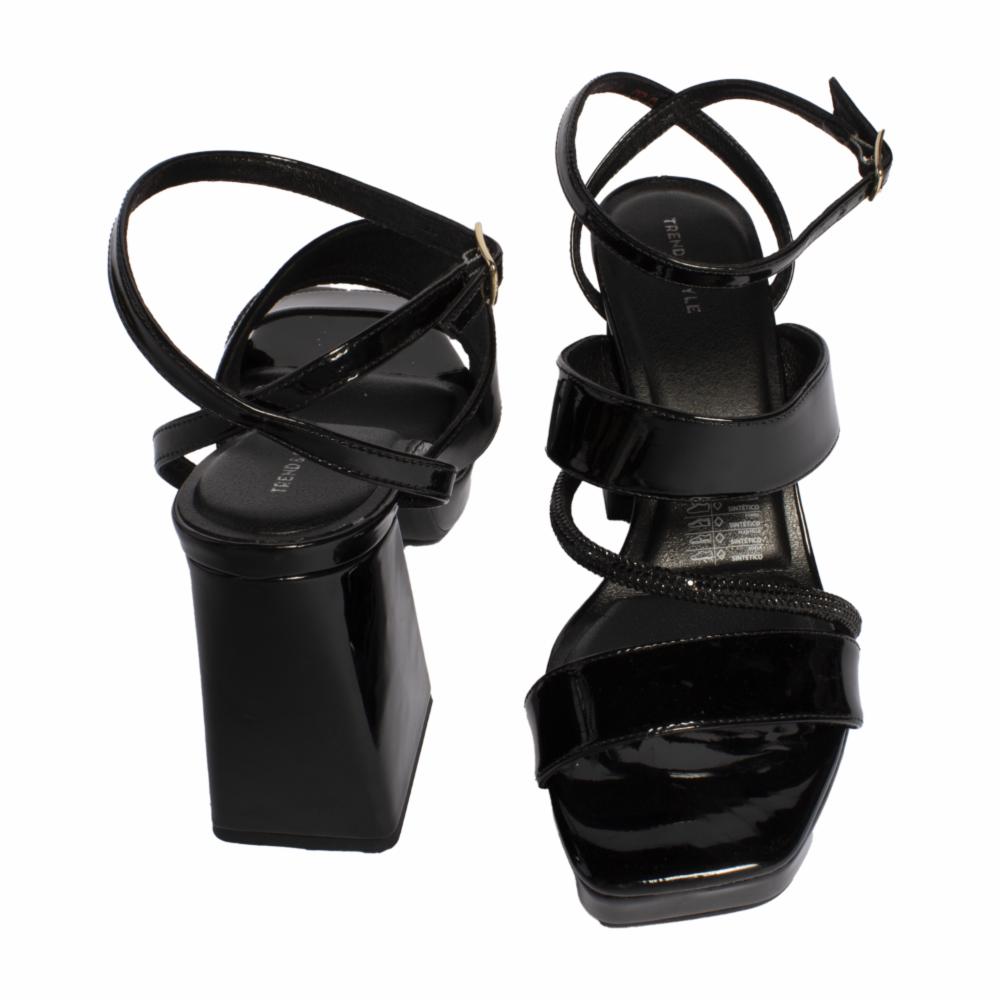 Sandalias Taco Ancho Tiras Cruzadas TREND & STYLE - Imagen 3