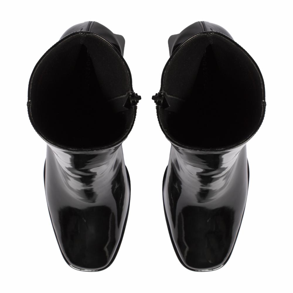 Zapatos Taco Ancho Punta Cuadrada Bota Media TREND & STYLE - Imagen 2