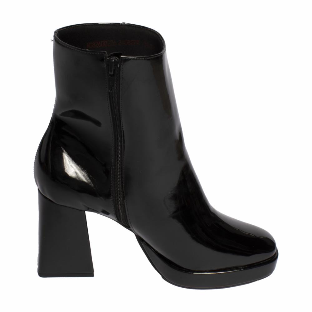 Zapatos Taco Ancho Punta Cuadrada Bota Media TREND & STYLE - Imagen 4