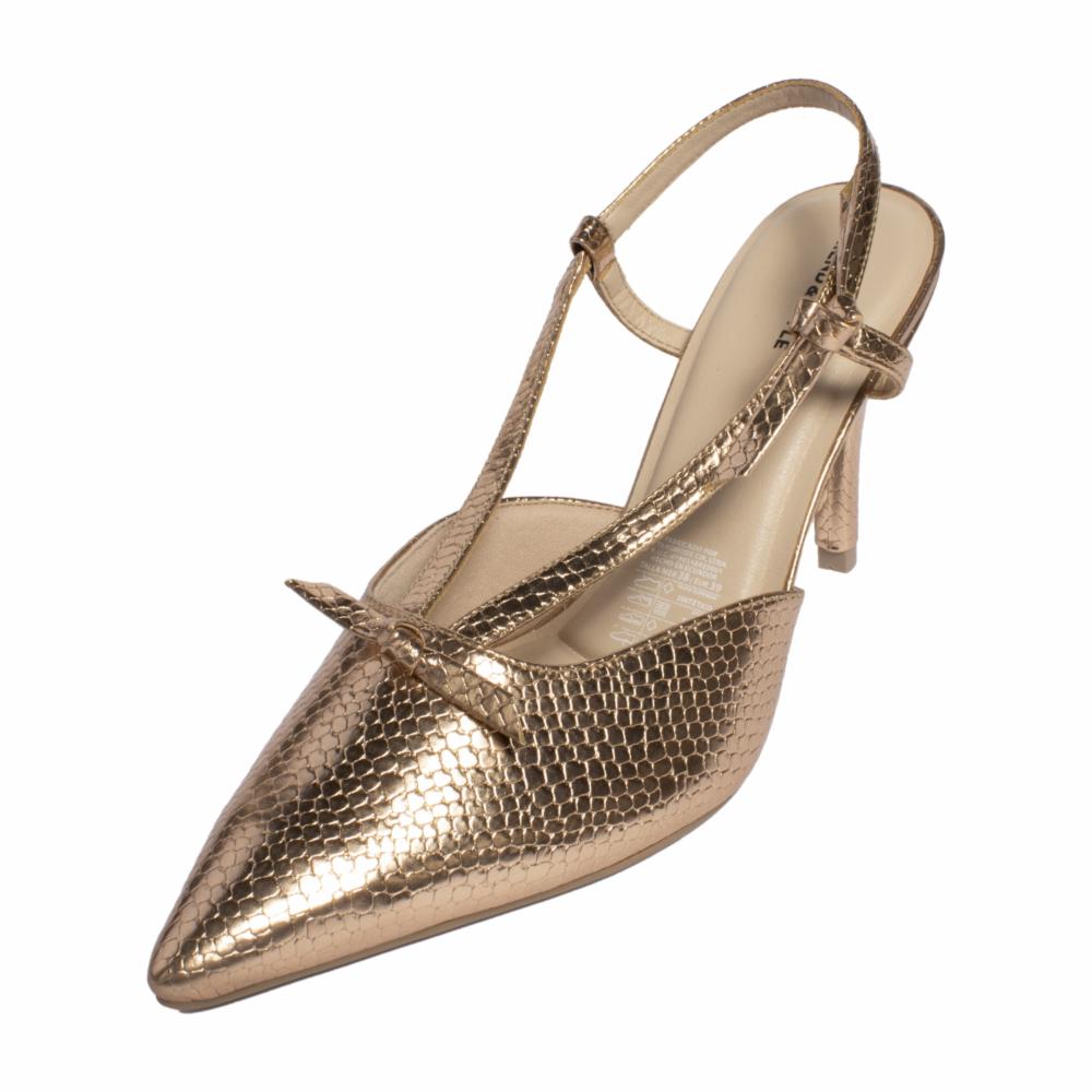 Zapatos Taco Fino Destalonado Punta Tiras Cruzadas TREND & STYLE - Imagen 5