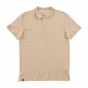Camiseta Polo Manga Corta Beige MGX BASIC
