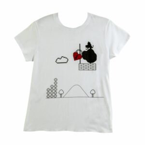 Camiseta Para Dama Manga Corta Cuello Redondo Color Blanco Extra Grande GRECO