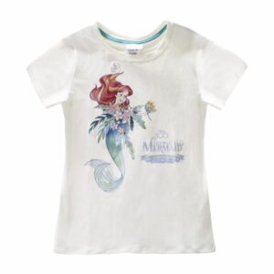 Camiseta Sirenita Manga Corta Cuello Redondo DISNEY