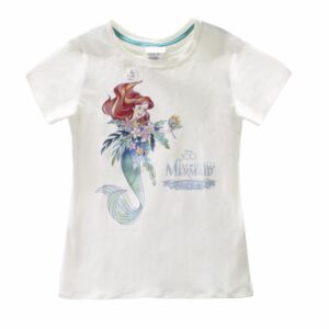 Camiseta Sirenita Manga Corta Cuello Redondo DISNEY