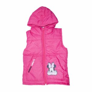 Chaleco Con Capucha Minnie Mouse Rosado DISNEY
