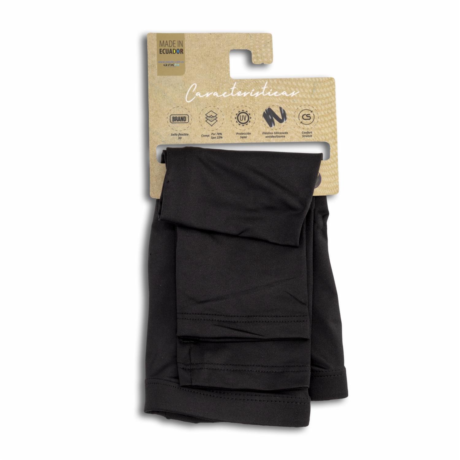 Mangas Deportivas Llanas Para Dama Negro NAUDER Única - Imagen 2