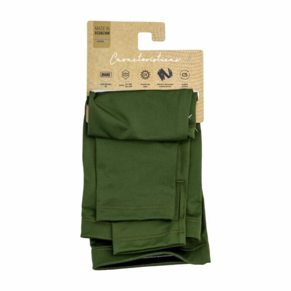 Mangas Deportivas Para Caballero Color Verde Militar NAUDER Única - Imagen 2
