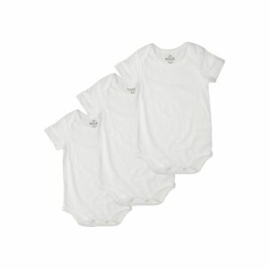 Body Bebé Unisex Manga Corta Organic Blanco MGX BABY