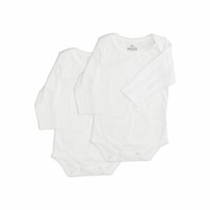 Body Bebé Unisex Manga Larga Organic Blanco MGX BABY