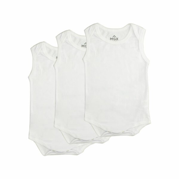 Body Bebé Unisex Organic Blanco MGX BABY