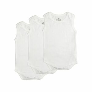 Body Bebé Unisex Organic Blanco MGX BABY