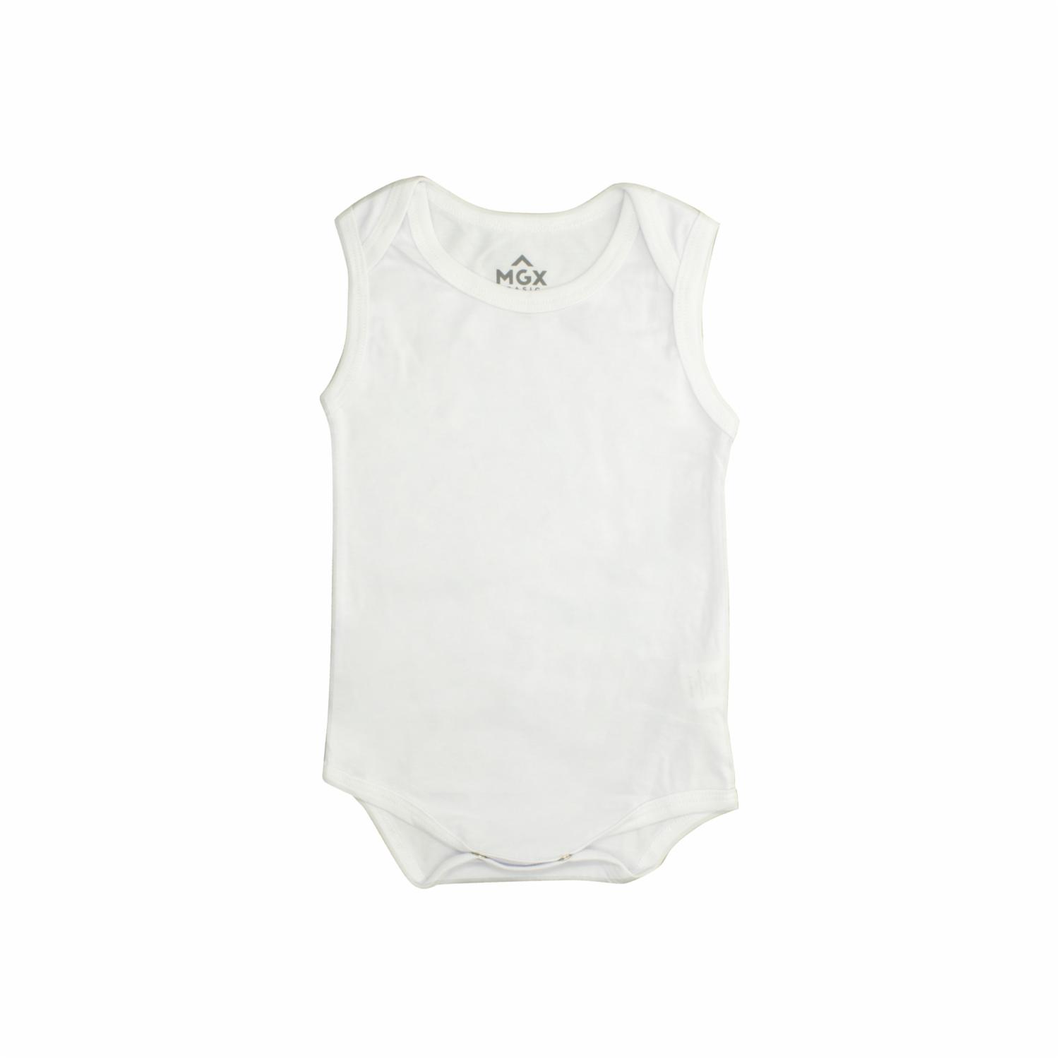 Body Bebé Unisex Organic Blanco MGX BABY - Imagen 4