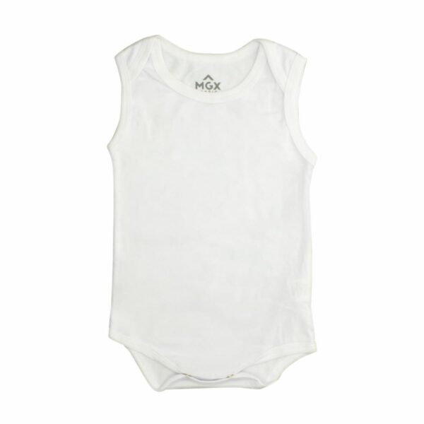 Body Bebé Unisex Organic Blanco MGX BABY