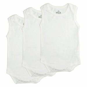 Body Bebé Unisex Organic Blanco MGX BABY