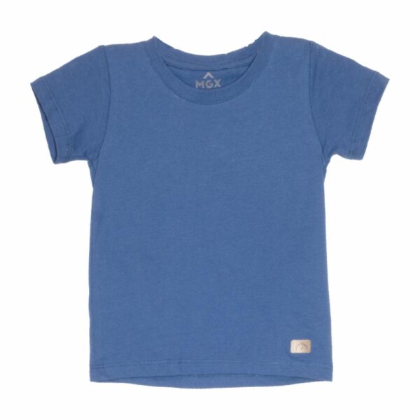 Camiseta Básica Manga Corta Azul MGX BABY