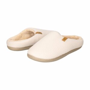 Pantuflas Diseño Waffle Beige MGX BASIC