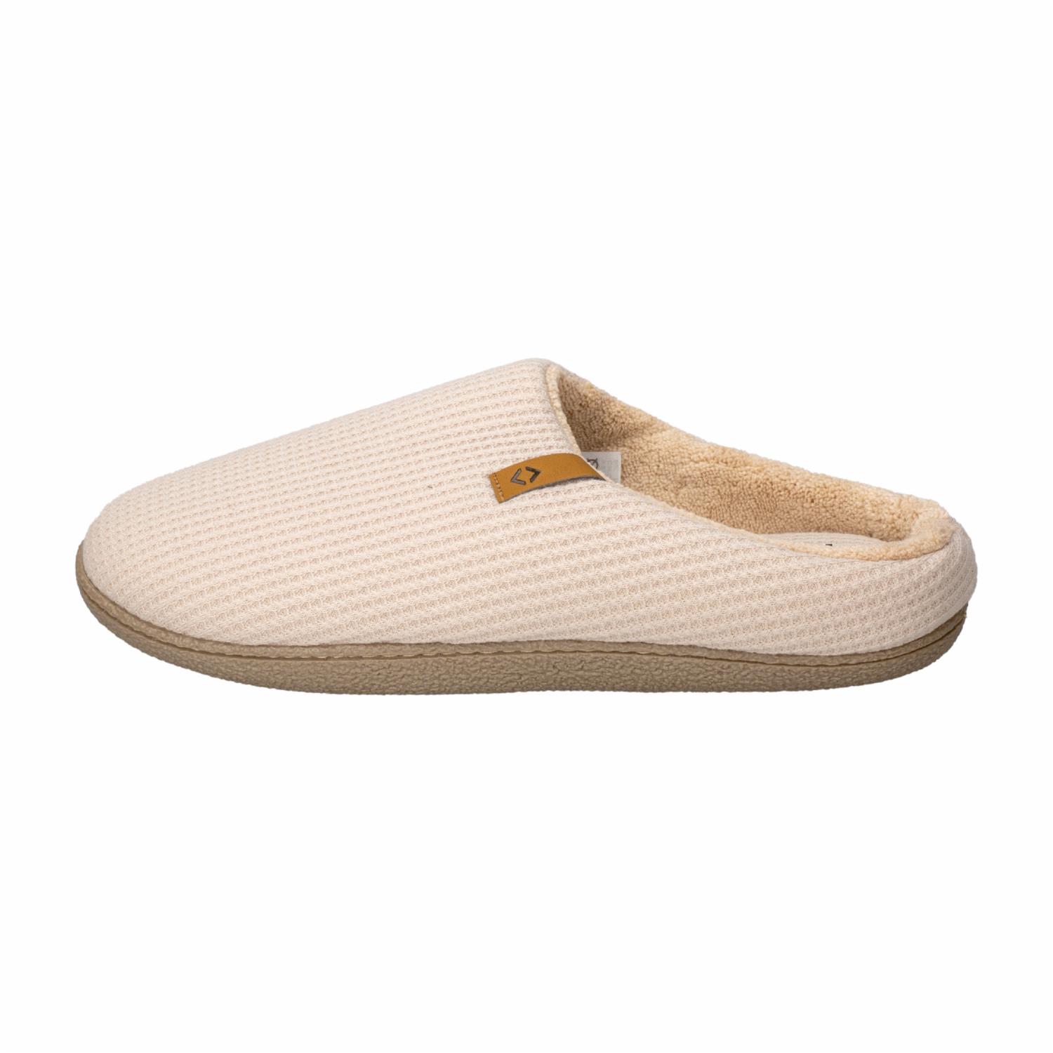 Pantuflas Diseño Waffle Beige MGX - Imagen 4