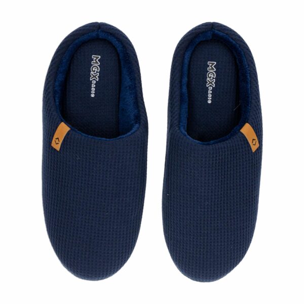 Pantuflas Para Caballero Waffle Color Azul MGX BASIC - Imagen 5
