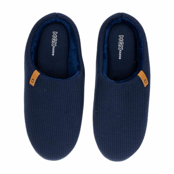 Pantuflas Para Caballero Waffle Color Azul MGX BASIC - Imagen 3